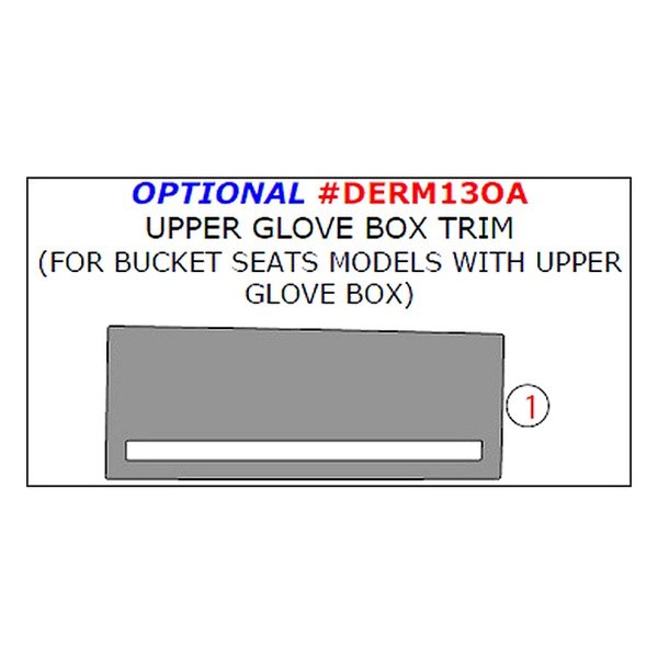 Remin® - Upper Glove Box Upgrade Trim (1 Pc)
