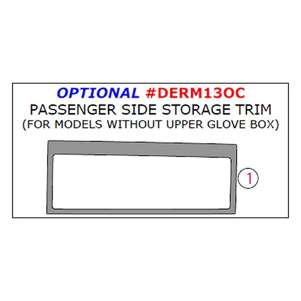 Remin® - Passenger Side Storage w/o Upper Glove Box Upgrade Trim (1 Pc)