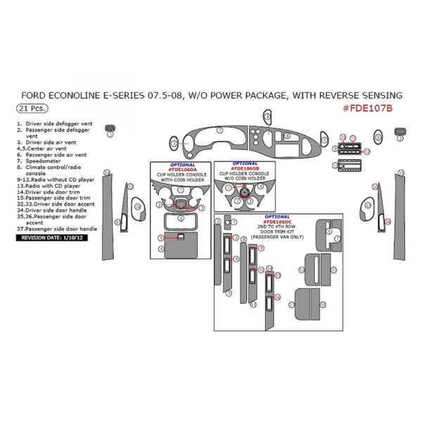 Remin® - Main Dash Kit (21 Pcs)