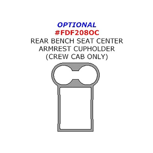 Remin® - Center Armrest Cupholder Upgrade Trim (1 Pc)