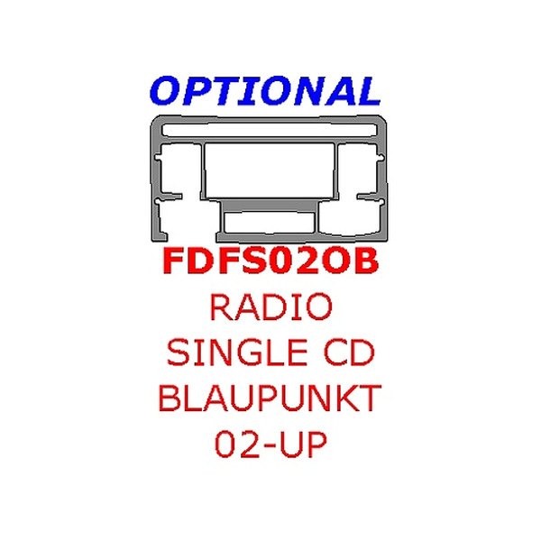 Remin® - BLAUPUNKT Radio with Single CD Upgrade Trim (1 Pc)