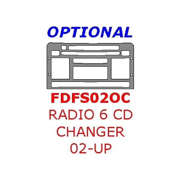 Remin® - Radio with Single 6 CD Changer Upgrade Trim (1 Pc)