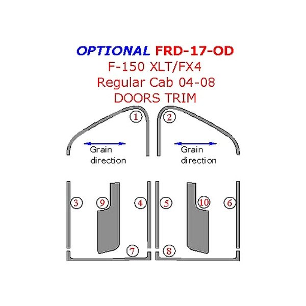 Remin® - Door Trim Upgrade Kit (10 Pcs)