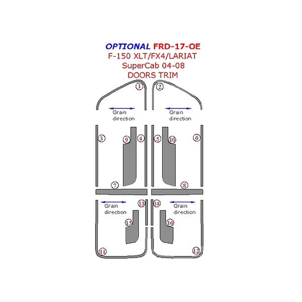 Remin® - Door Trim Upgrade Kit (16 Pcs)