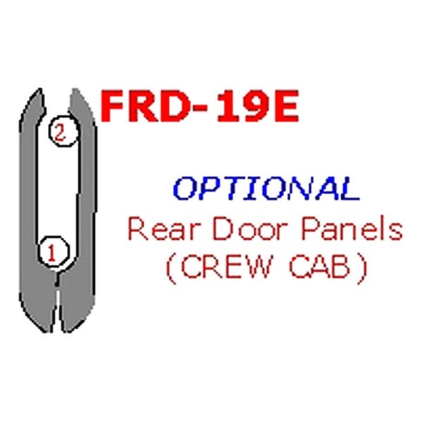 Remin® - Rear Door Armrest Upgrade Kit (2 Pcs)