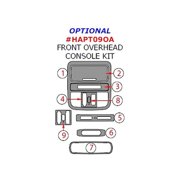 Remin® - Overhead Console Upgrade Kit (9 Pcs)
