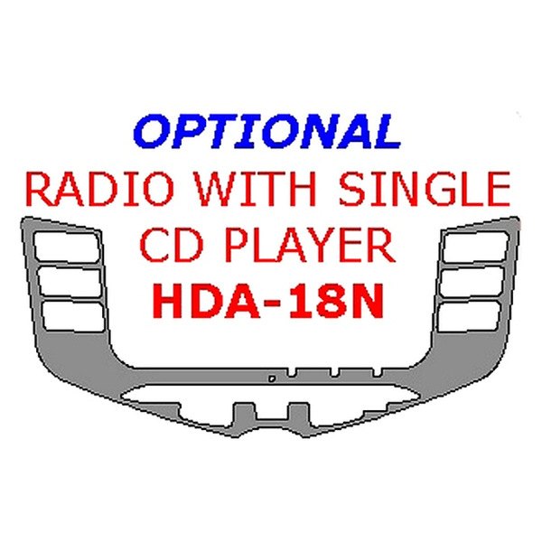 Remin® - Radio with Single CD Player Upgrade Trim (1 Pc)