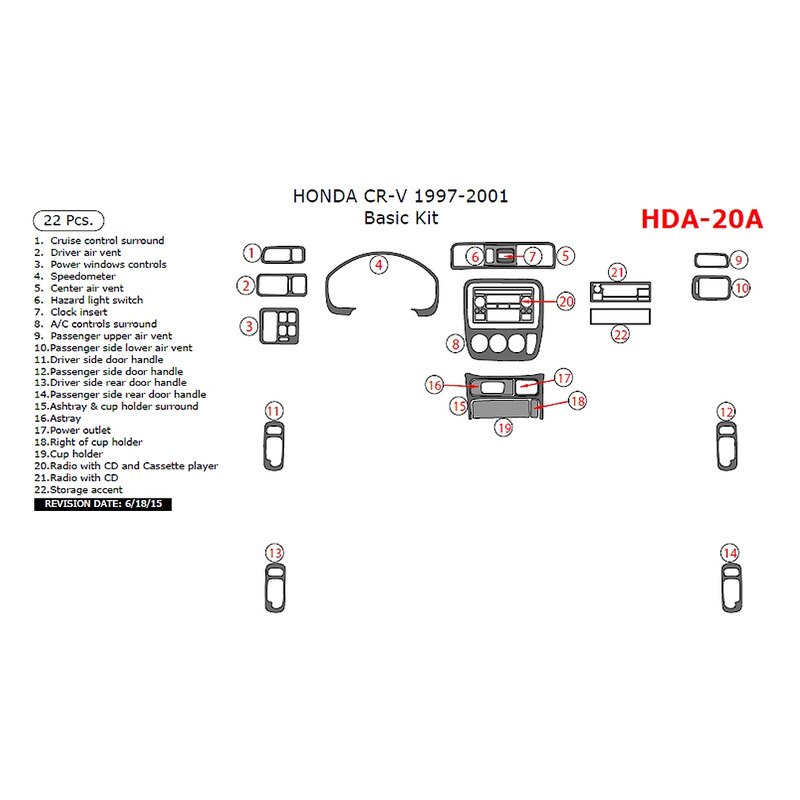 1997 Honda CRV Accessories & Parts CARiD