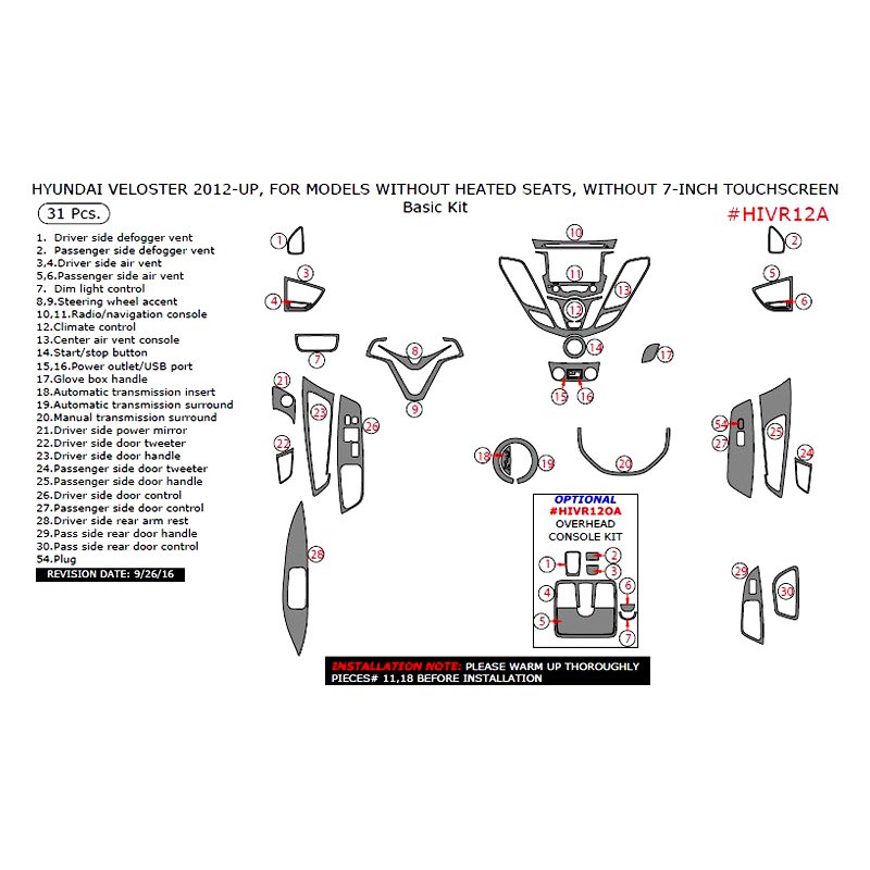 2012 Hyundai Veloster Accessories & Parts CARiD