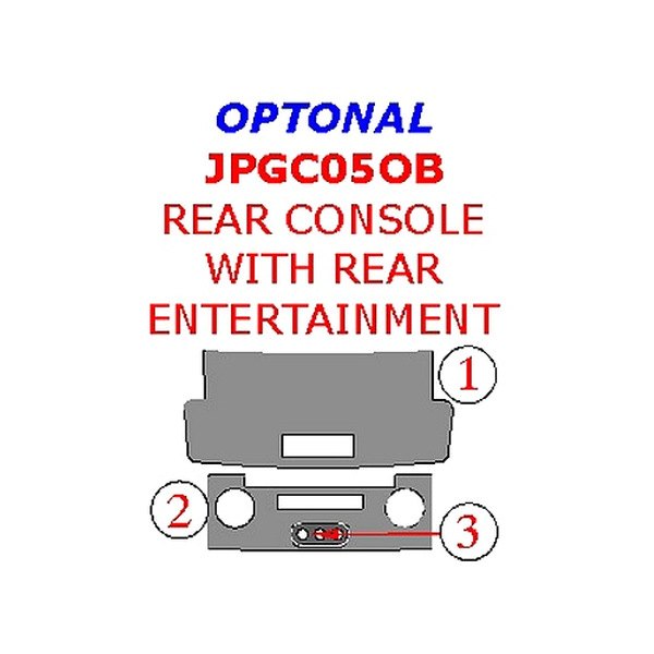 Remin® - Rear Console Trim Upgrade Kit (3 Pcs)