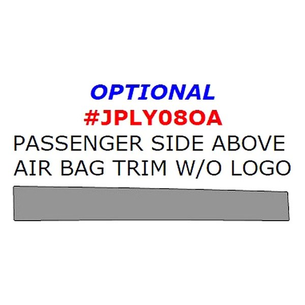 Remin® - Passenger Side Above Air Bag Upgrade Trim W/O Logo (1 Pc)