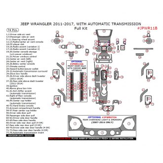 REMIN® MIME14B-RMBW - Real Medium Burl Wood Full Dash Kit (46 Pcs)