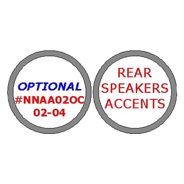 Remin® - Rear Speakers Accents Upgrade Kit (2 Pcs)