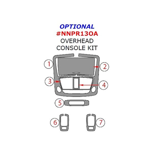 Remin® - Overhead Console Upgrade Kit (7 Pcs)