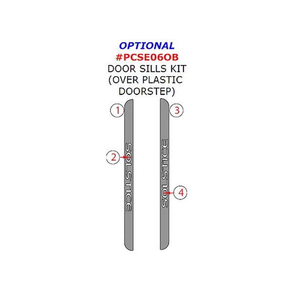 Remin® - Door Sills Upgrade Kit Cover Plastic Doorstep (4 Pcs)
