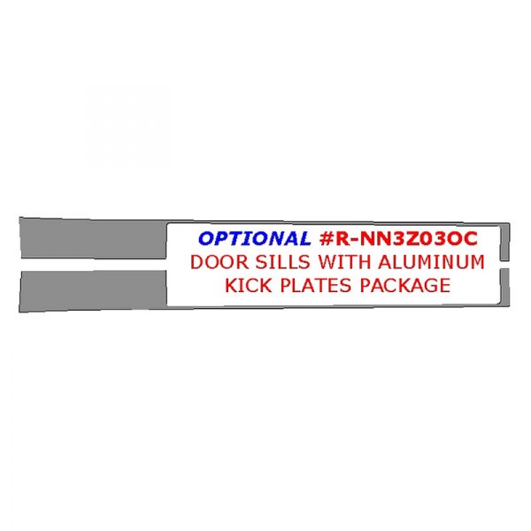 Remin® - Door Sills Upgrade Kit With Aluminum Kick Plates (2 Pcs)