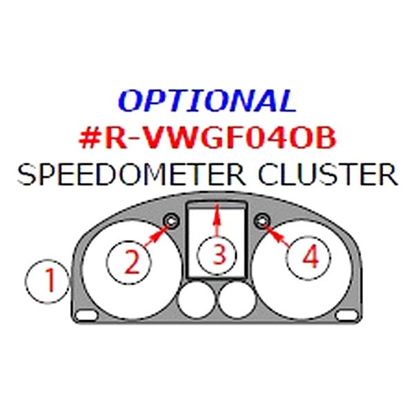 Remin® - Speedometer Cluster Upgrade Kit (4 Pcs)