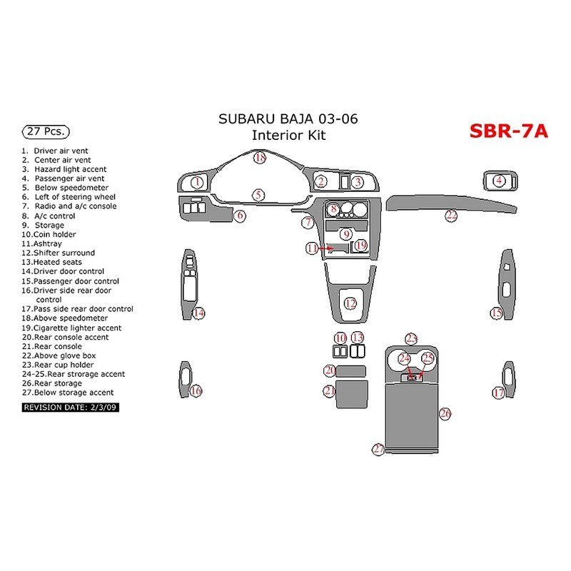 2003 Subaru Baja Accessories & Parts CARiD