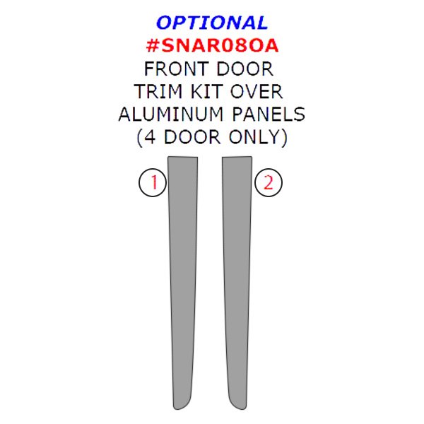 Remin® - Front Door Trim Upgrade Kit (2 Pcs)