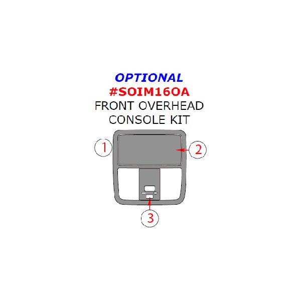 Remin® - Front Overhead Console Upgrade Kit (3 Pcs)