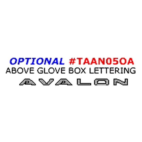 Remin® - Above Glove Box Lettering Upgrade Kit (6 Pcs)
