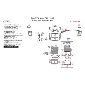 Details about   Dash Trim Kit for TOYOTA AVALON 00 01 02 03 04 carbon fiber wood aluminum