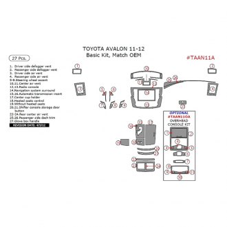 Toyota Avalon Carbon Fiber Dash Kits | Interior Trim — CARiD.com