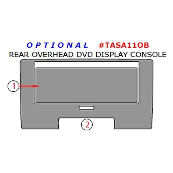 Remin® - Rear Overhead DVD Display Console Upgrade Kit (2 Pcs)