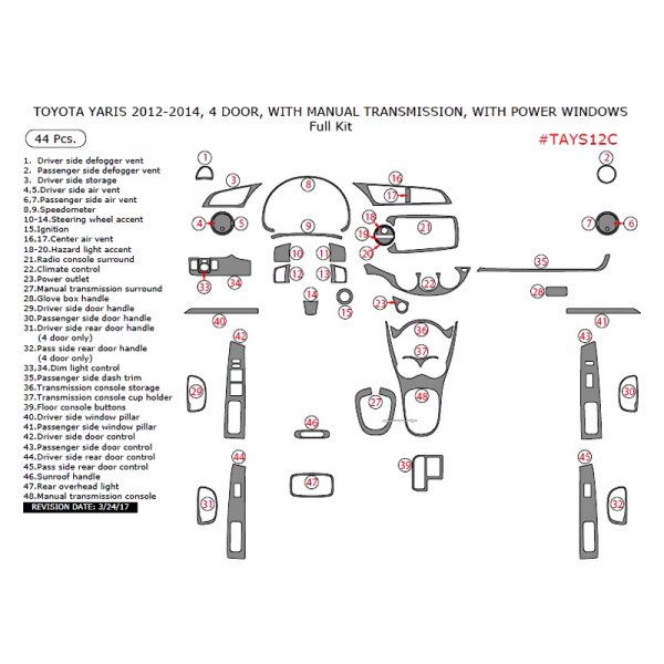 Remin® - Full Dash Kit (44 Pcs)