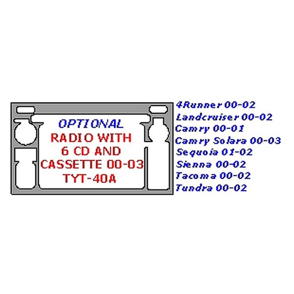 Remin® - Radio with 6 CD and Cassette Upgrade Trim (1 Pc)