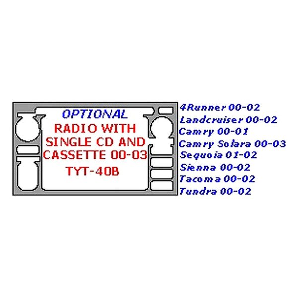 Remin® - Single CD Player Upgrade Trim (1 Pc)