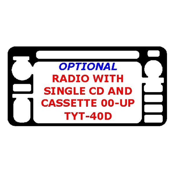 Remin® - Radio with Single CD and Cassette Upgrade Trim (1 Pc)
