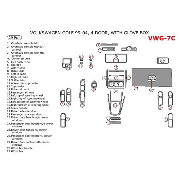 Remin® - Main Dash Kit (29 Pcs)