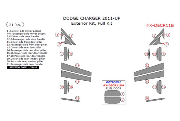 Remin® - Exterior Kit Full Dash Kit (21 Pcs)