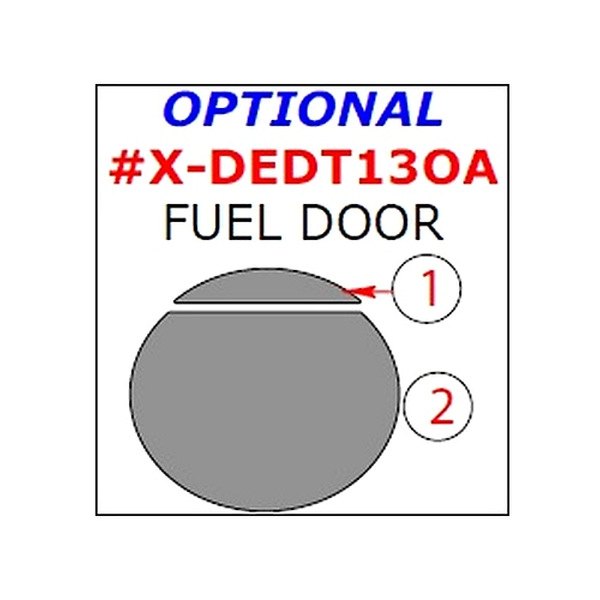 Remin® - Fuel Door Trim Upgrade Kit (2 Pcs)