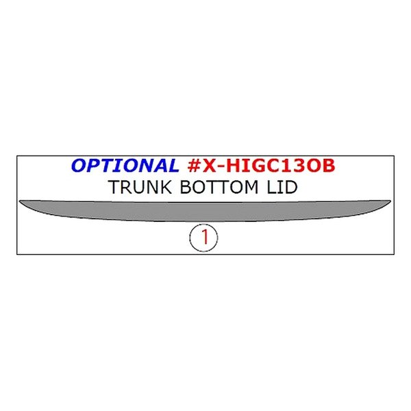 Remin® - Trunk Bottom Lid Upgrade Trim (1 Pc)