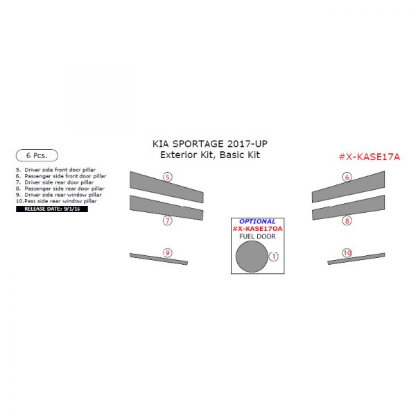 Remin® - Exterior Kit Basic Dash Kit (6 Pcs)