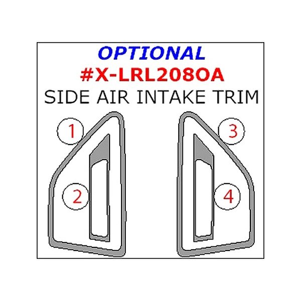 Remin® - Side Air Intake Trim Upgrade Kit (4 Pcs)