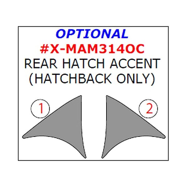 Remin® - Rear Hatch Accent Upgrade Kit (2 Pcs)