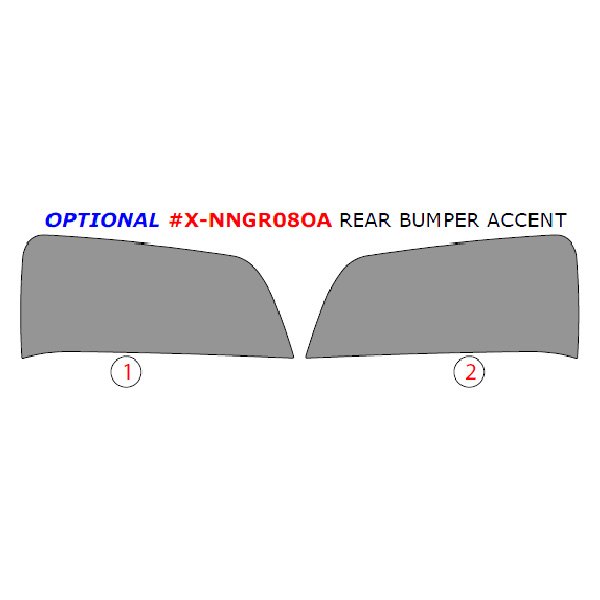 Remin® - Rear Bumper Trim Upgrade Kit (2 Pcs)