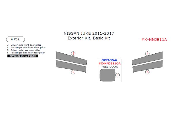 Remin® - Exterior Kit Basic Dash Kit (4 Pcs)