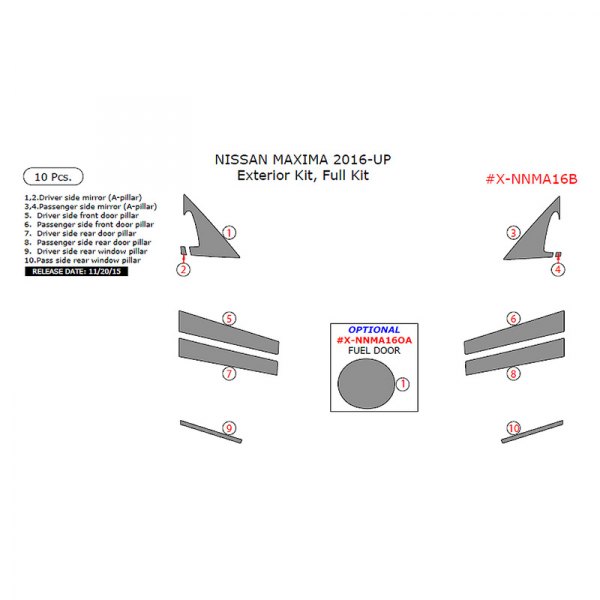 Remin® - Exterior Kit Full Dash Kit (10 Pcs)