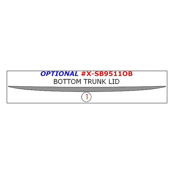 Remin® - Bottom Trunk Lid Upgrade Trim (1 Pc)