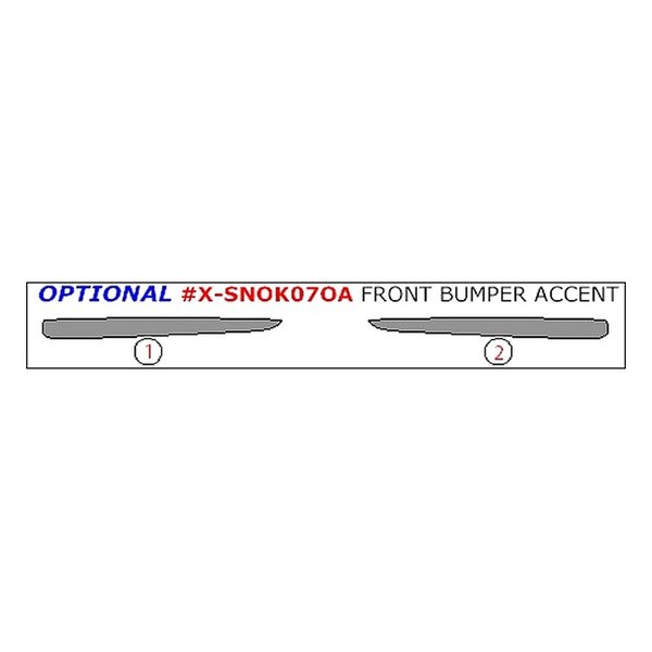 Remin® - Front Bumper Accents Upgrade Kit (2 Pcs)