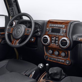 Carbon Look  Dashboard GPS Navigation Panel Trim for Jeep Wrangler JL 2018-2022