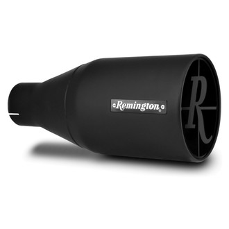 Remington Parts® - Scope Round Straight Cut Clamp-On Black Exhaust Tip (5" Inlet, 8" Outlet, 18" Length)