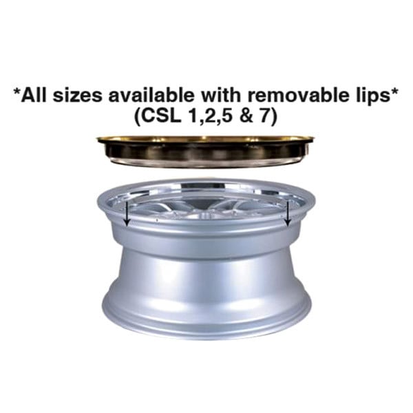 RENNEN® CSL-5 Wheels - Gold with Chrome Step Lip Rims