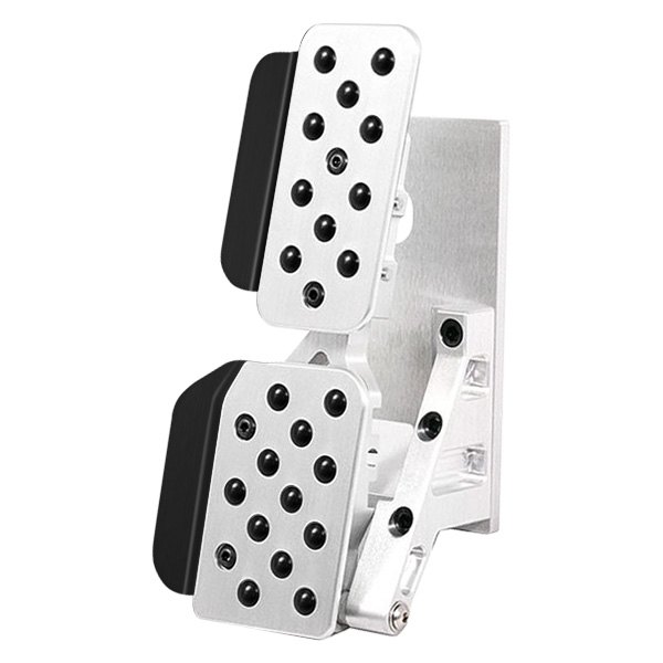 Rennline® A16.3 SLV.BLK Rev4 Floor Mount Fully Adjustable Gas Pedal