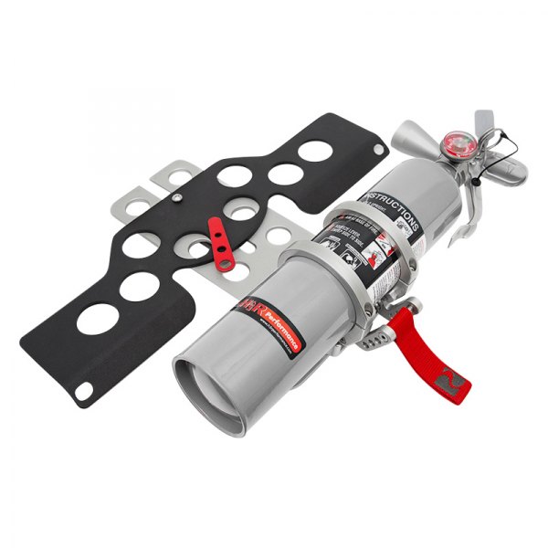 Rennline® - Chrome Dry Chemical Fire Extinguisher and EZ Adjust Mount Package