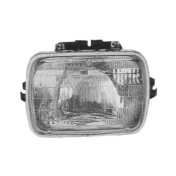 Replace® - Replacement 7x6" Rectangular Chrome Headlight